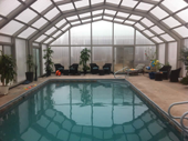 outdoor pool enclosure winter